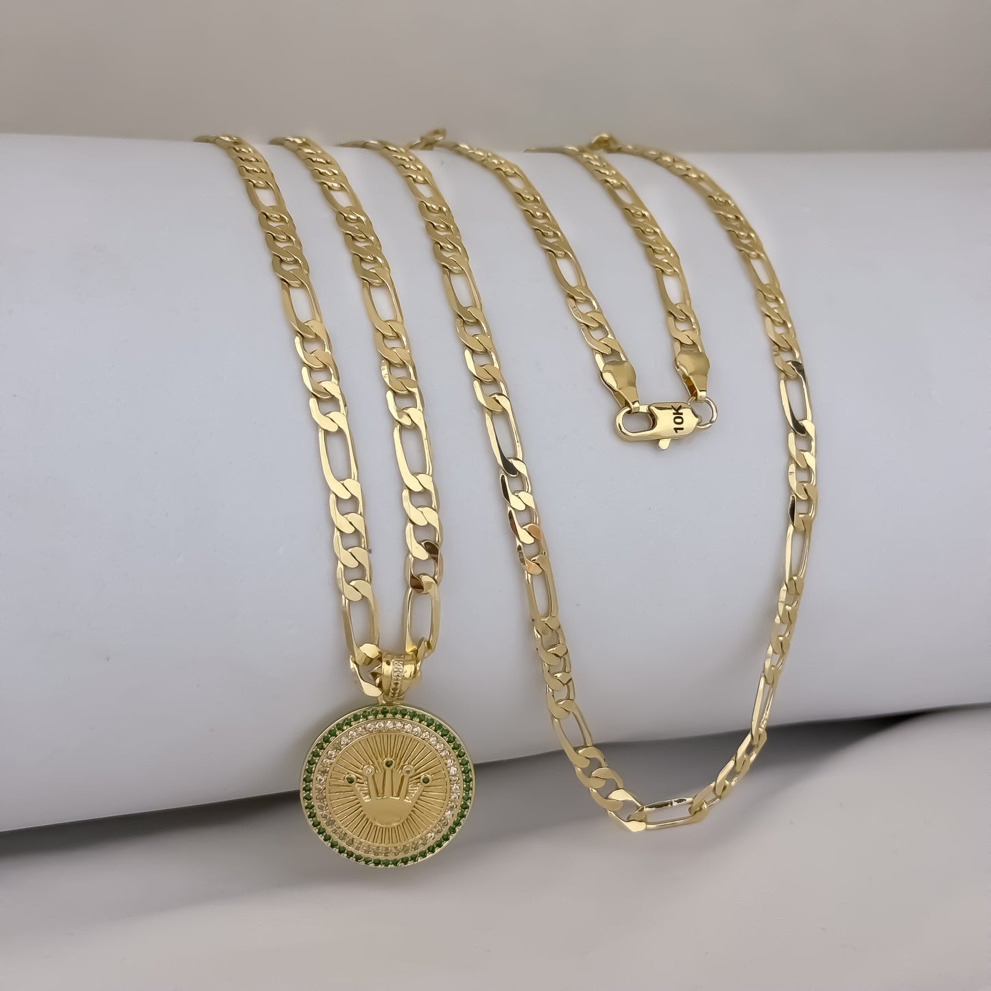 Caadena Tejido Catier de 60cm de 5mm de Grosor + Dije de Rolex con Micro Circones en Oro Laminado 18k con Garantia de por vida